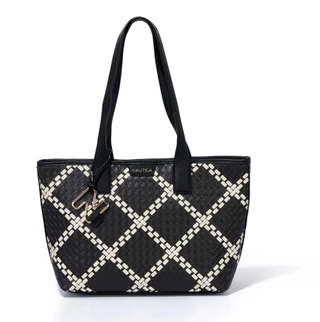 Thumbnail 1: Nautica Windowpane Shopper Bag 