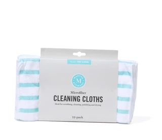 Thumbnail 1: Martha Stewart 12 Pk Striped Microfiber Cleaning Cloths  