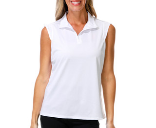 Thumbnail 1: Stella Parker Women's Sleeveless Sport Polo Top 