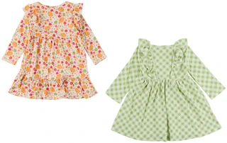 Thumbnail 2: Rare Editions 2 Pc Toddler Girls Harvest Knit Dress Set W/ Accessory 