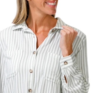 Thumbnail 3: C&C California Women's Long Sleeve Stripe Button Down 