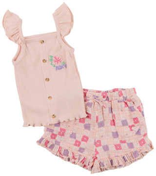 Thumbnail 1: ROXY 2 Pc Toddler Girl Short Sleeve Short Set 