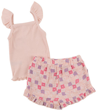 Thumbnail 4: ROXY 2 Pc Toddler Girl Short Sleeve Short Set 