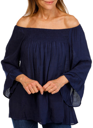 Thumbnail 2: ZAC AND RACHEL Women's 3Q Sleeve Flutter Top 