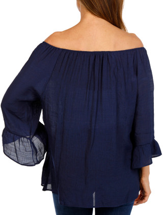 Thumbnail 3: ZAC AND RACHEL Women's 3Q Sleeve Flutter Top 