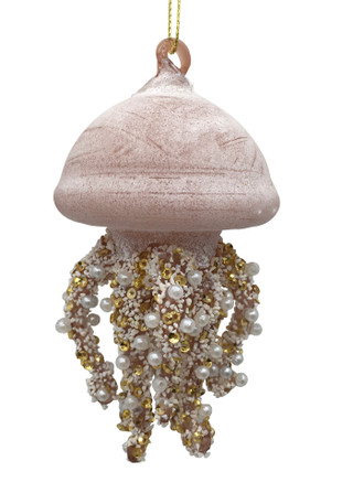 Thumbnail 1: Magical Season Glass Jellyfish with Beads Ornament 