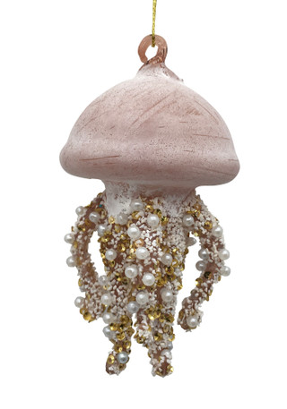 Thumbnail 2: Magical Season Glass Jellyfish with Beads Ornament 