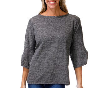 Thumbnail 1: MAX STUDIO Women's 3/4 Sleeve Ribbed Top 