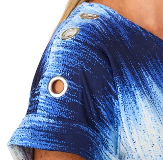 Thumbnail 2: Vera Rose Women's Short Sleeve Relaxed Ombre Top 
