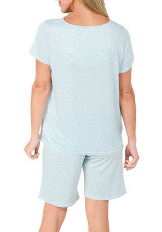 Thumbnail 2: Laura Ashley Women's 2 Pc Floral Pajama Shorts Set 