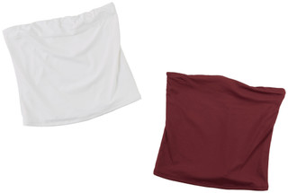 Thumbnail 2: Pink Rose 2 Pk Women's Luxe Contour Tube Tops 