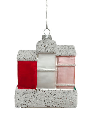 Thumbnail 2: Magical Season Glass Winter House Scene Ornament 