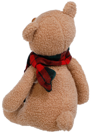 Thumbnail 2: Magical Season 12 in Christmas Teddy Bear in Plaid Scarf Decor 