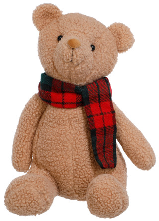 Thumbnail 1: Magical Season 12 in Christmas Teddy Bear in Plaid Scarf Decor 