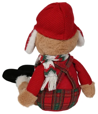 Thumbnail 2: Magical Season 22 in Christmas Bear Shelf Sitter in Plaid 