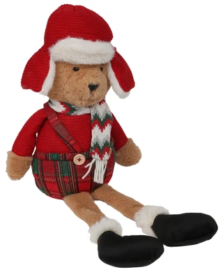 Thumbnail 1: Magical Season 22 in Christmas Bear Shelf Sitter in Plaid 