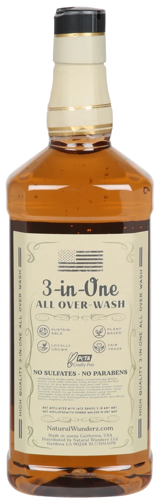 Thumbnail 2: Natural Wunderz 36 oz Old Time Honey Whisky 3-in-1 Hair Face & Body Wash 