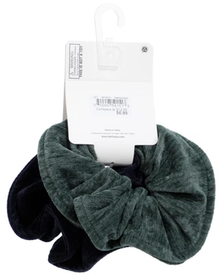 Thumbnail 2: TWIG & ARROW 2 Pk Large Velvet Scrunchies 