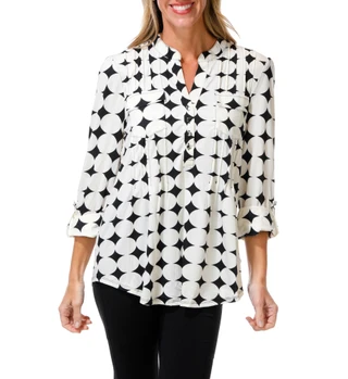Thumbnail 1: Cocomo Women's Big Dot Pullover Top  