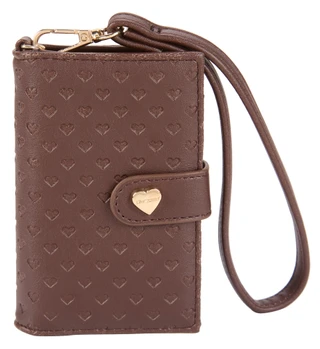 Thumbnail 1: Betsey Johnson Bifold Card Case Wristlet with Heart Clasp 