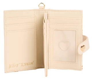 Thumbnail 3: Betsey Johnson Bifold Card Case Wristlet with Heart Clasp 