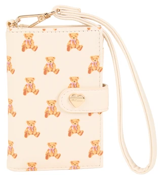 Thumbnail 1: Betsey Johnson Bifold Card Case Wristlet with Heart Clasp 
