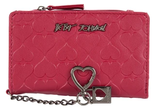 Thumbnail 1: Betsey Johnson Faux Leather Trifold Wallet with Charm 