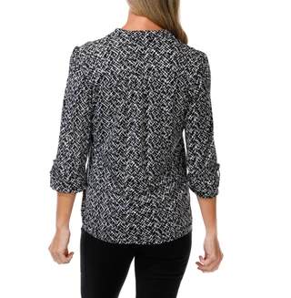 Thumbnail 2: Cocomo Women's Quarter Button Cuff Sleeve Top  