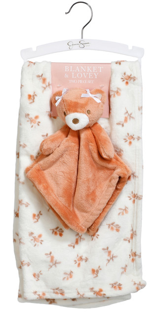 Thumbnail 1: Jessica Simpson 2 Pc Blanket & Lovey Set 