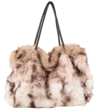 Thumbnail 1: Catherine Malandrino Jumbo Tricolor Faux Fur Tote 