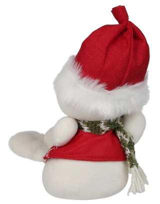 Thumbnail 2: Magical Season 20 in Christmas Snowman in Hat & Scarf Shelf Sitter 