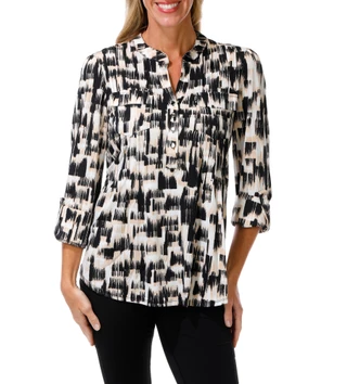 Thumbnail 1: Cocomo Women's Quarter Button Top 