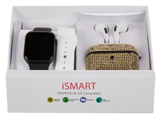 Thumbnail 1: Ismart 4 Pc Smart Watch & Earbuds Set for Android & iOS 