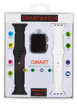 Thumbnail 1: Ismart 4 Pc Smart Watch & Earbuds Set for Android and iOS 