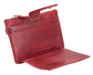 Thumbnail 2: American Bison Genuine Leather RFID Card & ID Wristlet with Zippered Pouch 