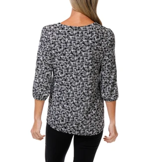 Thumbnail 2: Cocomo Women's Quarter Button Pullover Top  