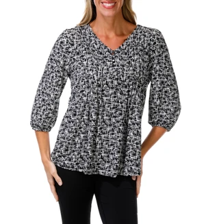 Thumbnail 1: Cocomo Women's Quarter Button Pullover Top  