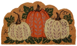Thumbnail 1: RACHEL ASHWELL 20x30 Halloween Harvest Pumpkin Coir Mat 