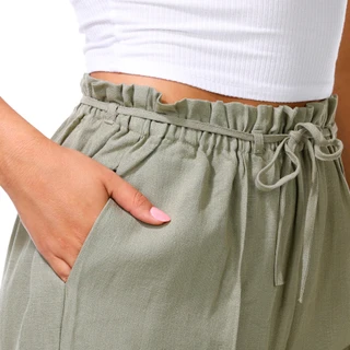 Thumbnail 3: Cisono Juniors Paperbag Waist Beach Pants 