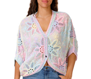 Thumbnail 1: POL Women's Crochet Kimono 
