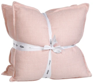 Thumbnail 3: Summit & Sky 2 Pk Solid Texture Decorative Throw Pillows Set 
