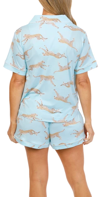 Thumbnail 2: FLORA NIKROOZ Women's Short Sleeve Shorty Pajama Set 
