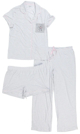 Thumbnail 1: Life is Good Women's 3-Piece Sleep Set 