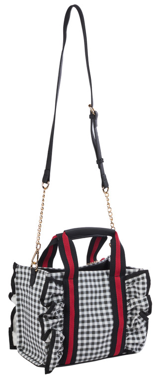 Thumbnail 2: Luv Betsey Canvas Mini Tote With Ruffle Detail 