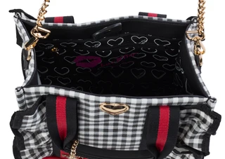 Thumbnail 3: Luv Betsey Canvas Mini Tote With Ruffle Detail 