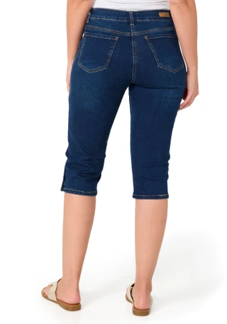 Thumbnail 3: Bleu Petite Snap Button Hem Capris 