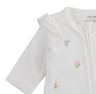 Thumbnail 2: Little Me Baby Girls Long Sleeve Floral Footie Pajamas 