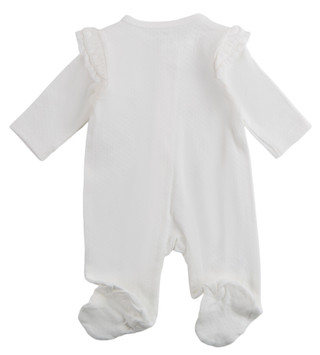 Thumbnail 3: Little Me Baby Girls Long Sleeve Floral Footie Pajamas 