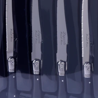 Thumbnail 3: French Home 4 Pk Stainless Steel Laguiole Steak Knives Set 