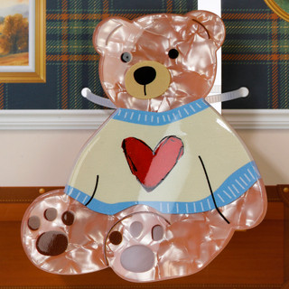Thumbnail 2: TWIG & ARROW Heart Sweater Bear Claw 